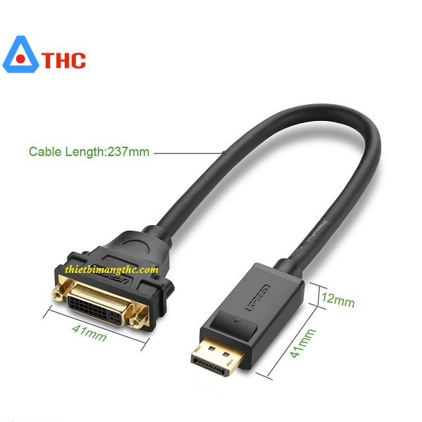 Cáp Displayport to DVI 24+5 âm Ugreen 20405